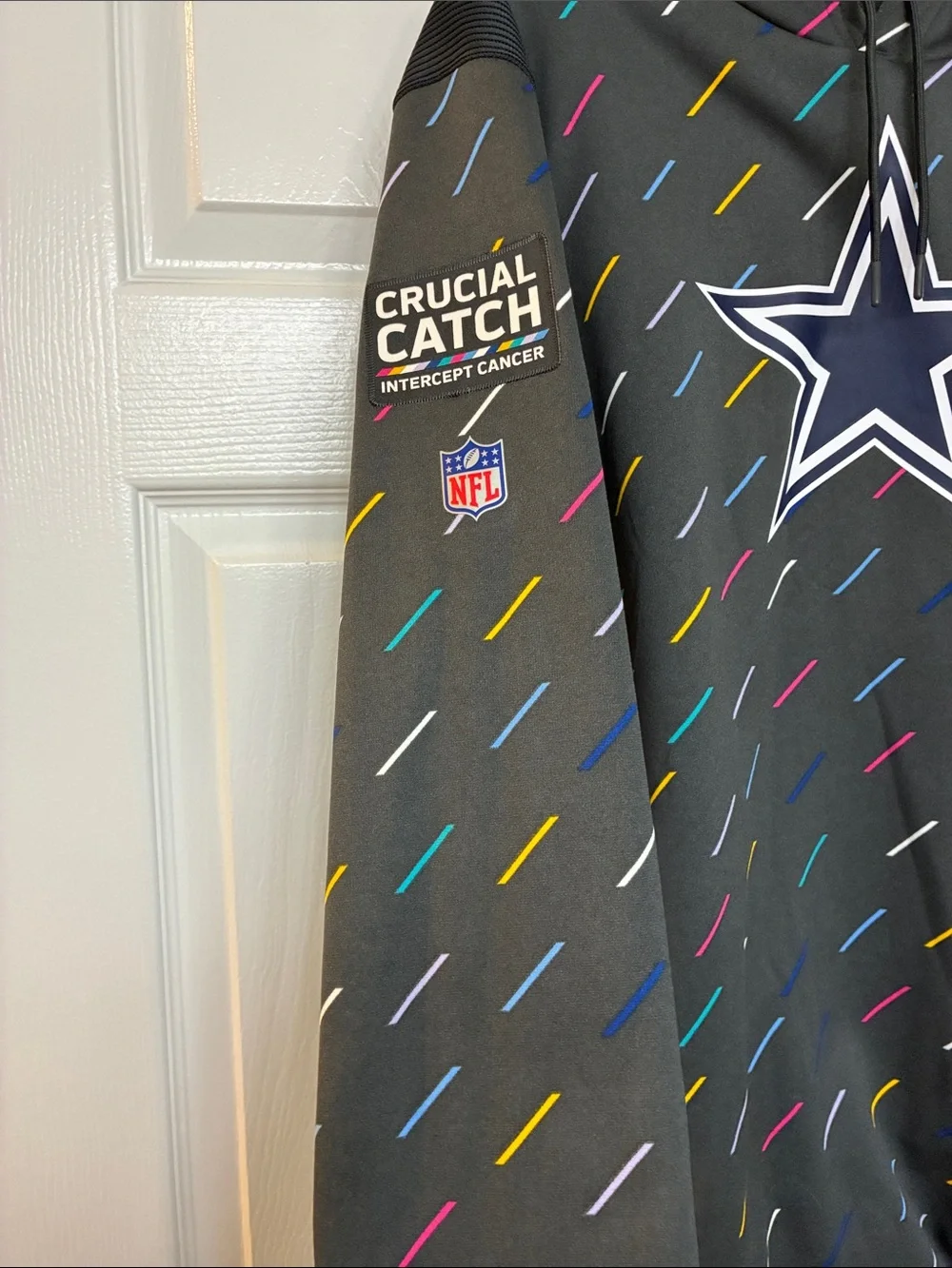Dallas Cowboys Gray Crucial Catch Hooded Sweatshirt